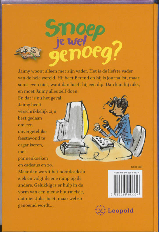 Snoep je wel genoeg ? achterkant