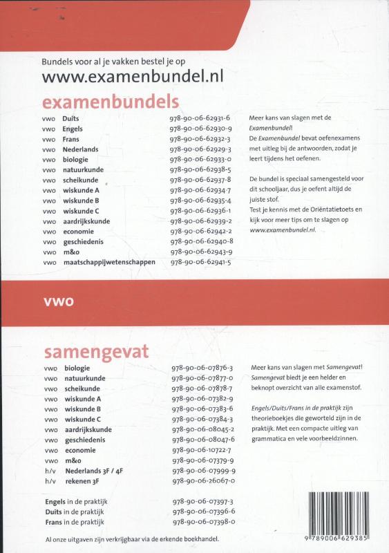 Examenbundel vwo Natuurkunde 2016/2017 Examenbundel vwo Natuurkunde 2016/2017 achterkant