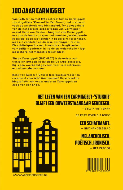 Dwalen door Amsterdam met S. Carmiggelt achterkant