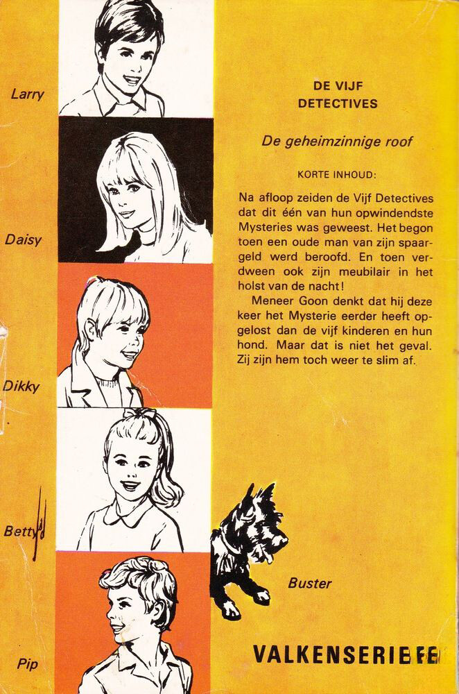 De geheimzinnige roof / De vijf detectives / 11 achterkant