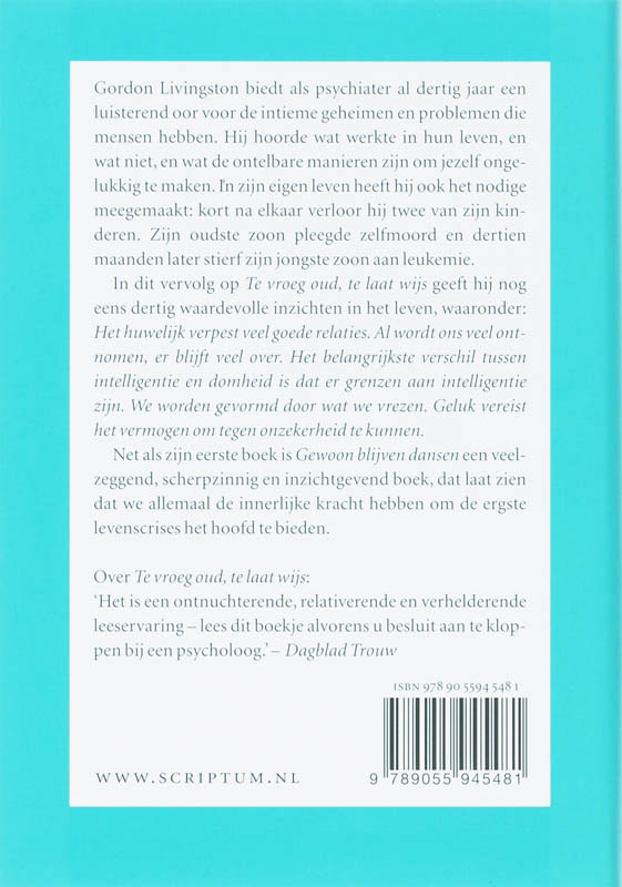 Gewoon blijven dansen Gewoon blijven dansen achterkant