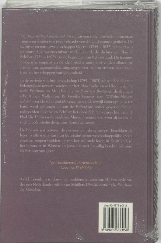 Goethe - Schiller achterkant
