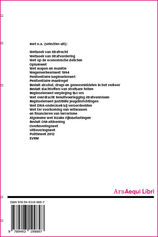 Strafrecht & strafvordering 2023/2024 achterkant