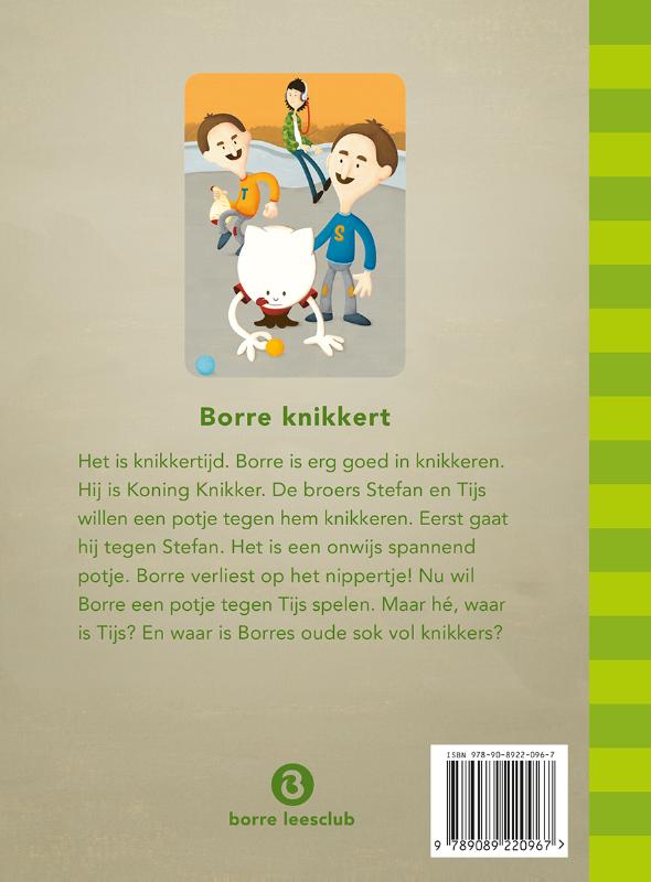 Borre knikkert / De Gestreepte Boekjes achterkant