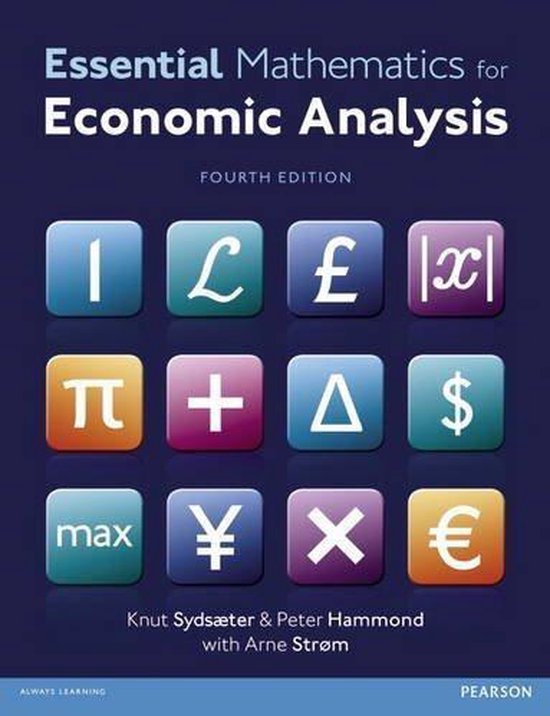 Essential Mathematics for Economic Analysis with MyMathLab Access Card