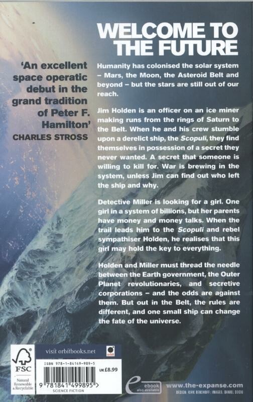 Leviathan wakes / The expanse / 1 achterkant