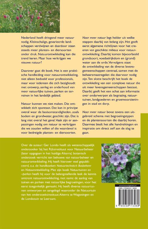 Naar meer natuur in tuin, park en landschap achterkant