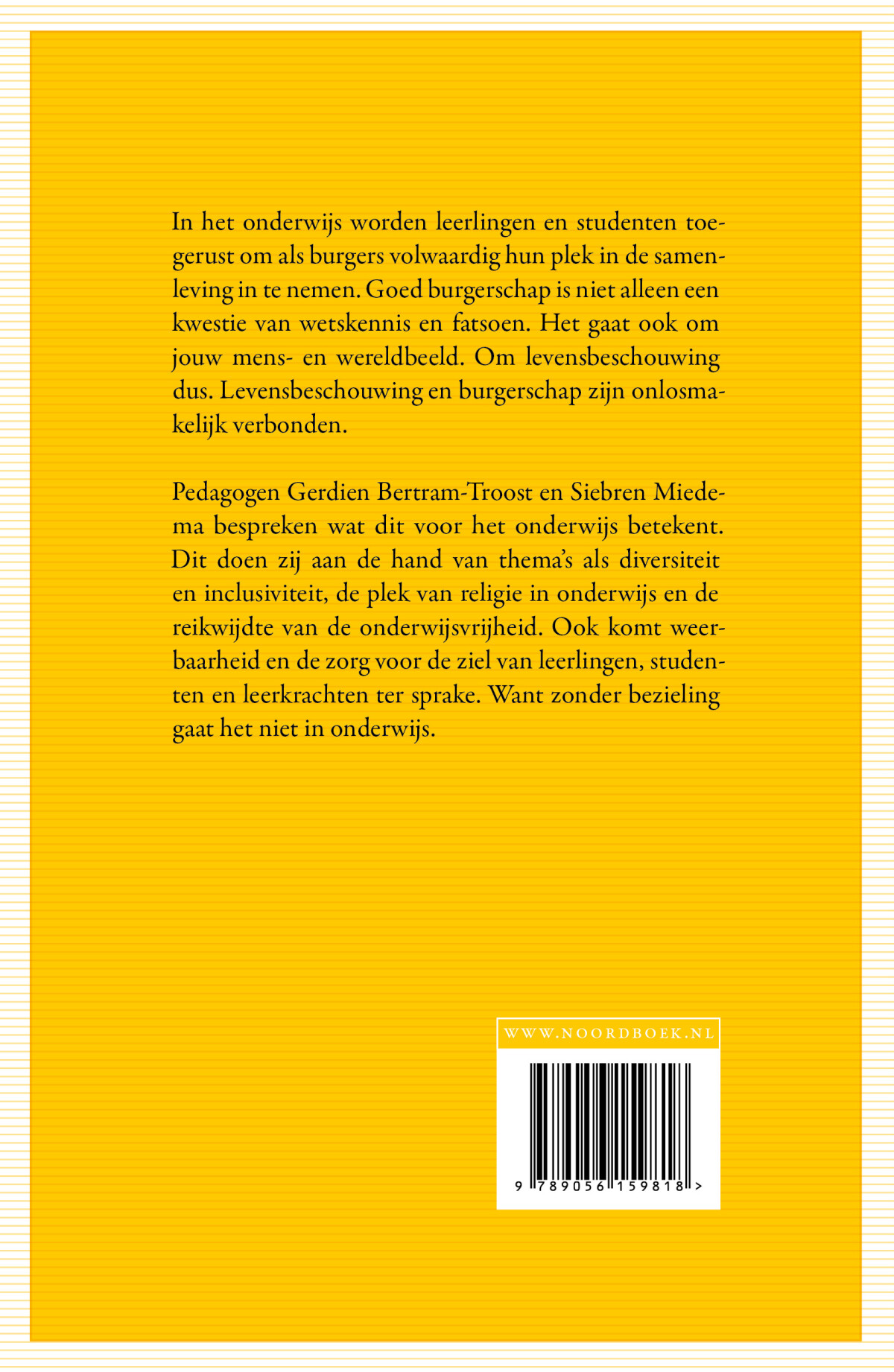 Bezield onderwijs achterkant