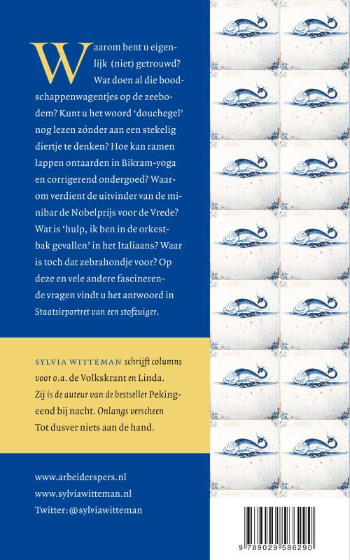 Staatsieportret van een stofzuiger Staatsieportret van een stofzuiger achterkant