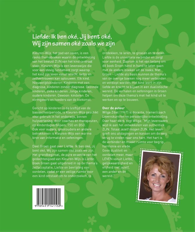 Groen - liefde / Kleuren-Wijs / 2 achterkant