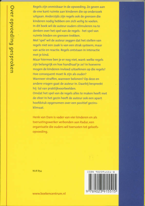 Het spel van de regels achterkant