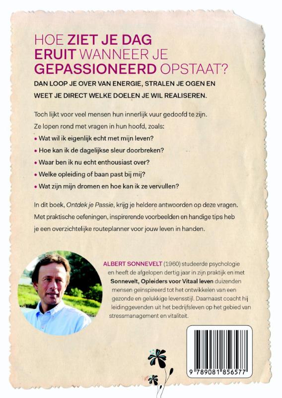 Ontdek je passie achterkant