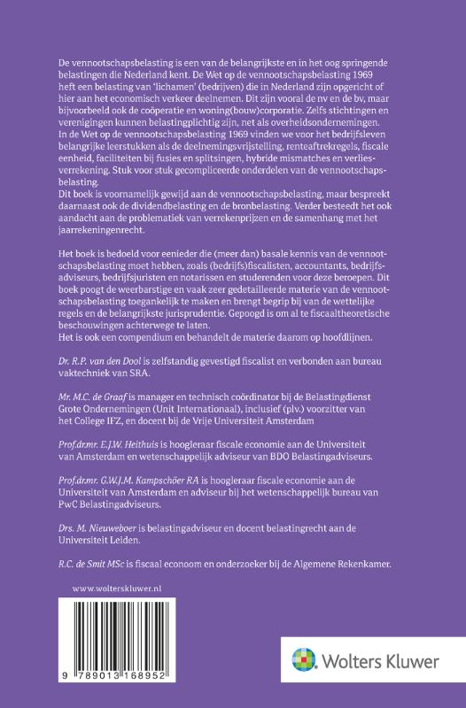 Compendium Vennootschapsbelasting achterkant