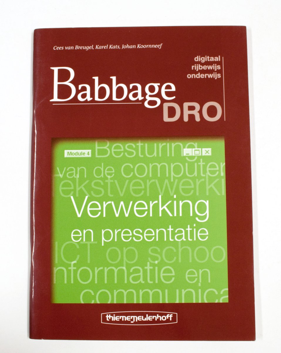 Babbage DRO Module 4 Verwerking en presentatie