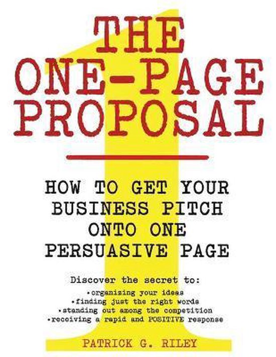 The One-Page Proposal