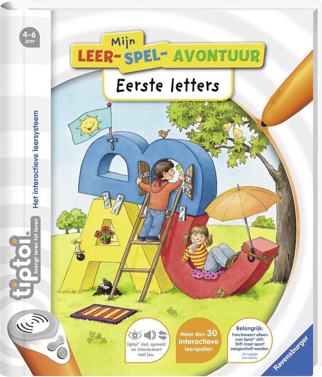 boekenbalie_4005556006533_cover tiptoi® boek Mijn leerspel Avontuur Eerste letters - Ravensburger - Leersysteem