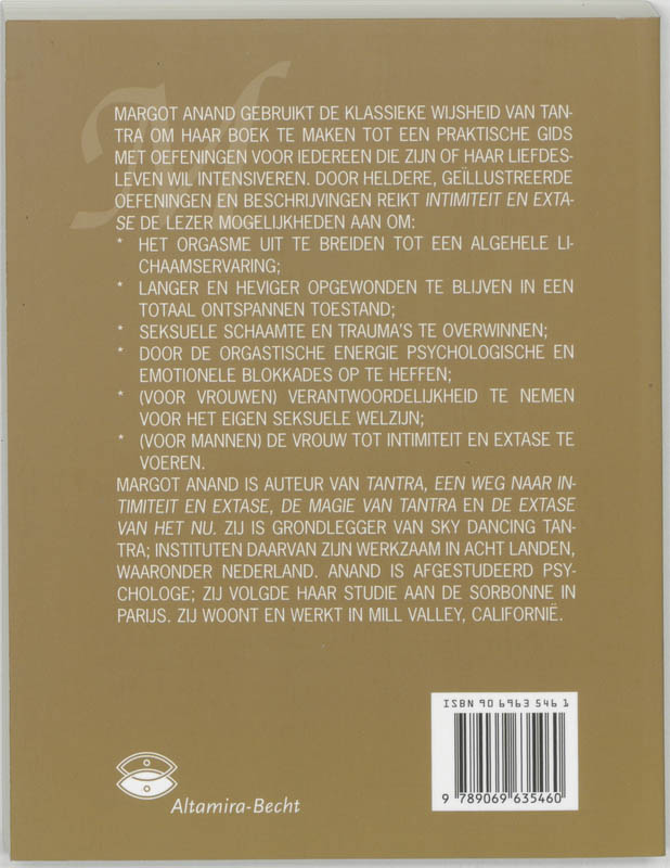 Intimiteit en extase Intimiteit en extase achterkant