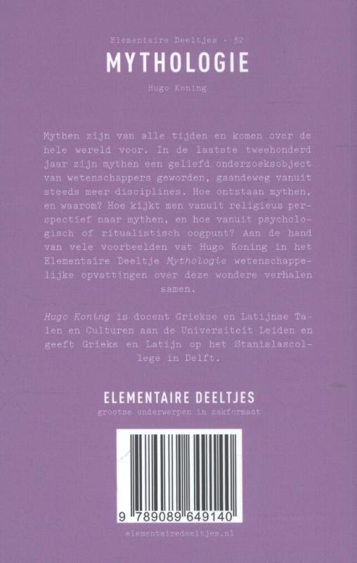 Elementaire Deeltjes 32 - Mythologie achterkant