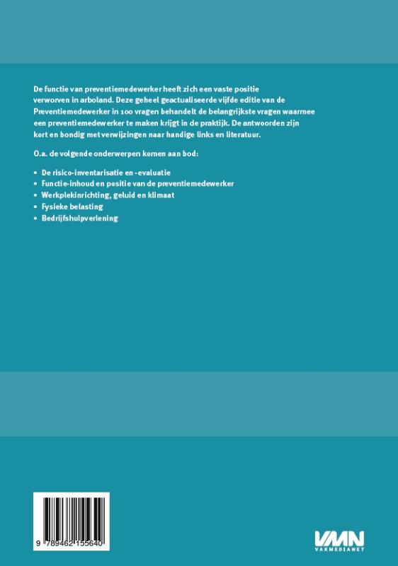 Preventiemedewerker in 100 vragen achterkant