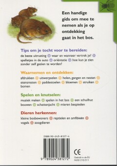 In het bos / Natuurgids voor kinderen achterkant