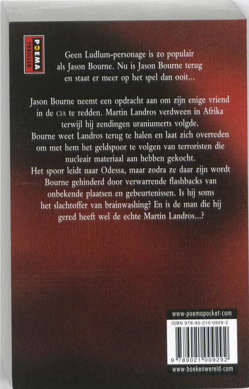 Het Bourne Verraad / De Bourne collectie achterkant
