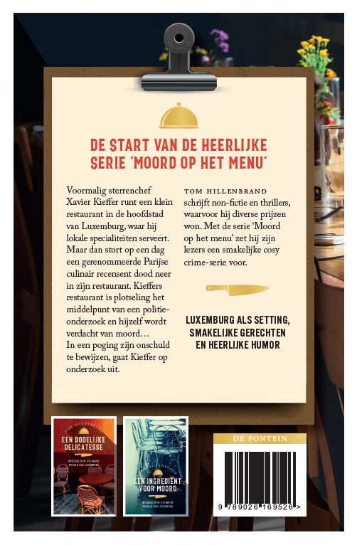Moord aan tafel / Moord op het menu / 1 achterkant