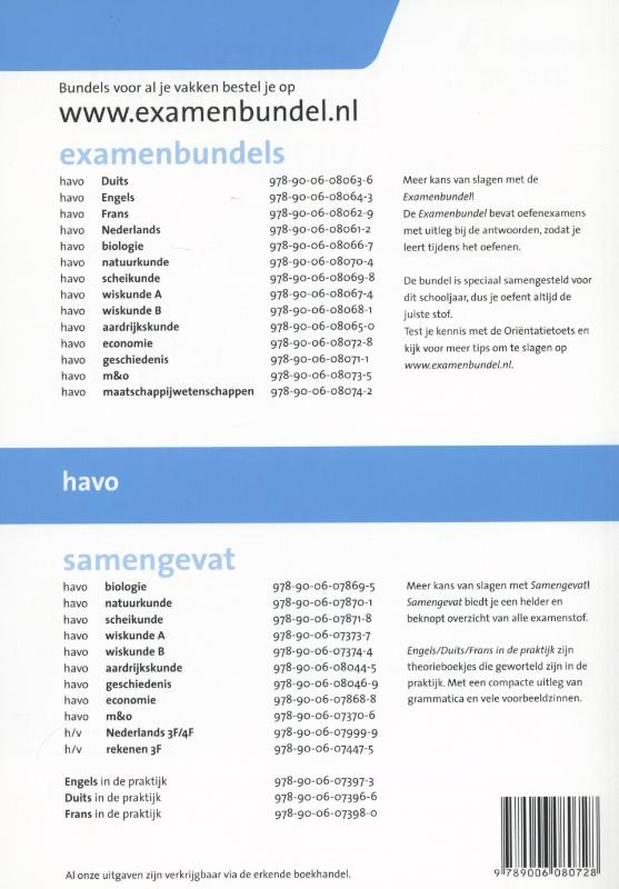 Examenbundel - Economie Havo 2014/2015 achterkant