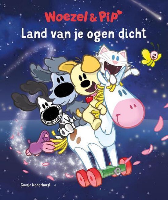 Woezel en Pip - prentenboek hardcover - Land van je ogen dicht - boek - kleuterboek en peuterboek