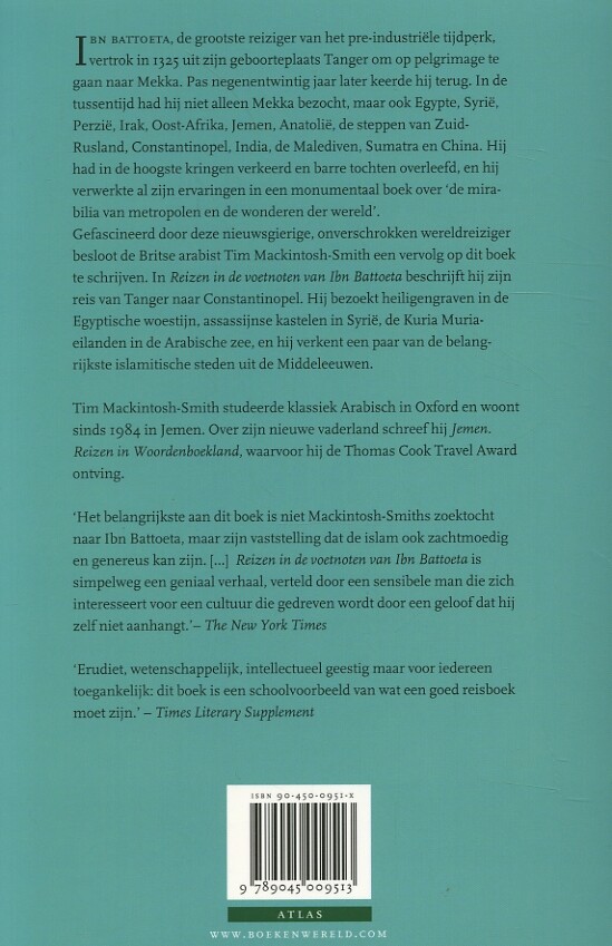 Reizen in de voetnoten van Ibn Battoeta achterkant