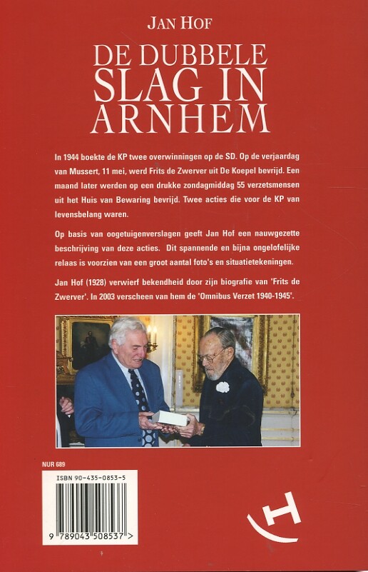 De dubbele slag in Arnhem achterkant