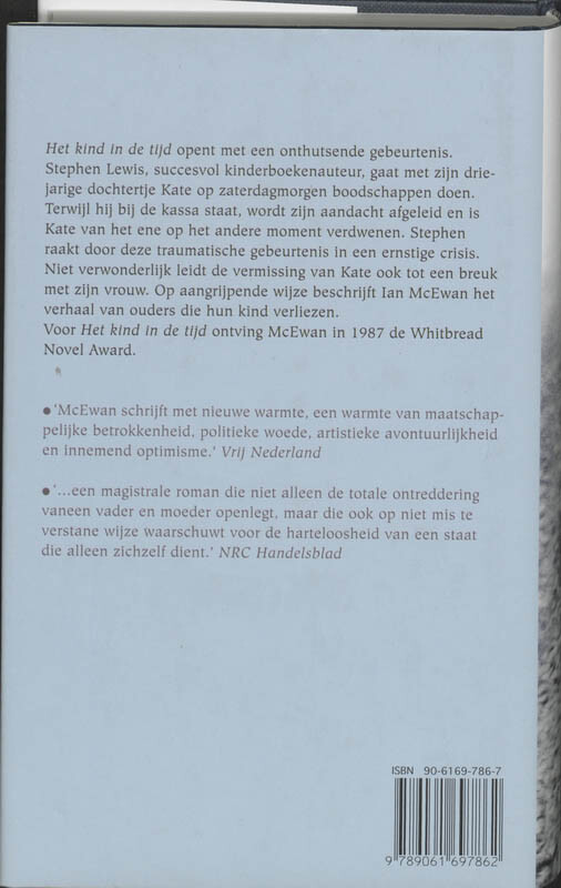 Het kind in de tijd achterkant