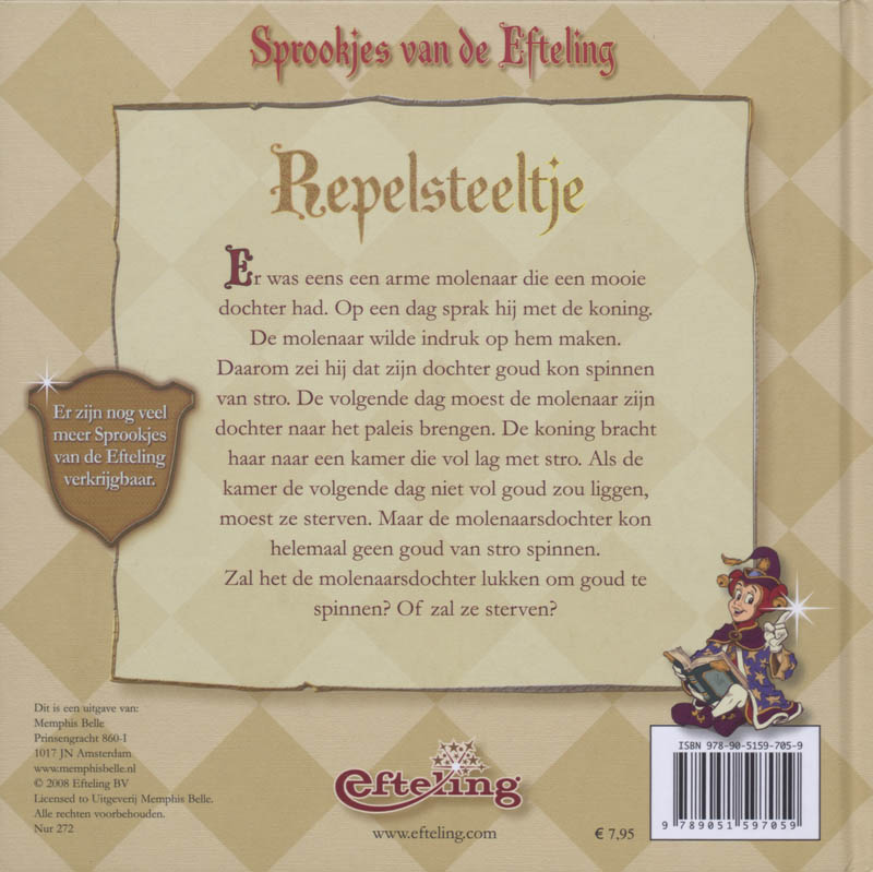 Sprookjes van de Efteling 2 Repelsteeltje Sprookjes van de Efteling 2 Repelsteeltje achterkant