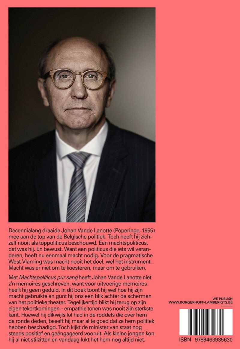 Machtspoliticus pur sang achterkant