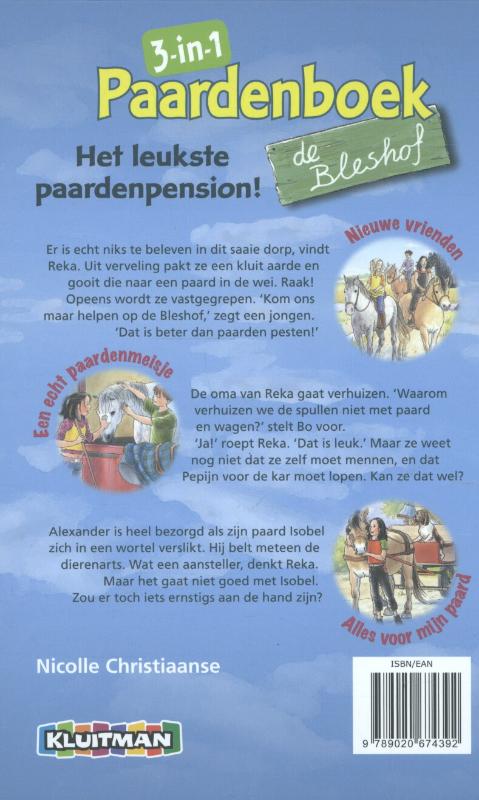 3-in-1 paardenboek / De Bleshof achterkant