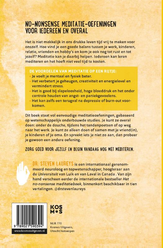 Het no-nonsense meditatie oefenboek achterkant