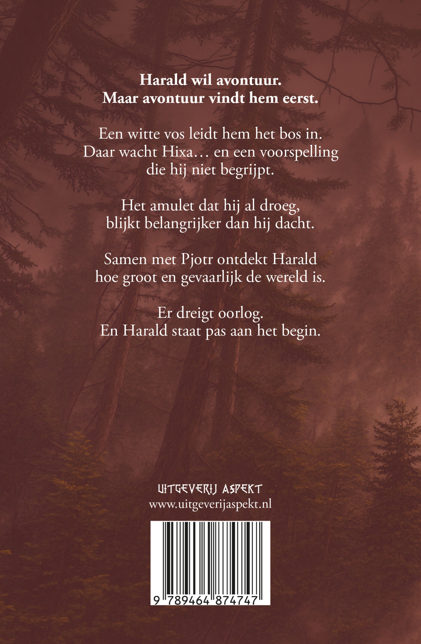 Harald en de voorspelling van Hixa achterkant