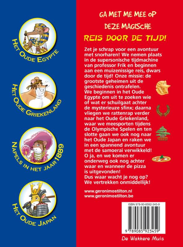 Reis door de tijd / Geronimo Stilton / 8 achterkant