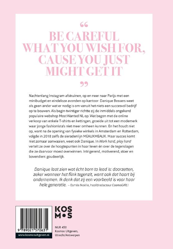 Work hard play hard Work hard play hard achterkant