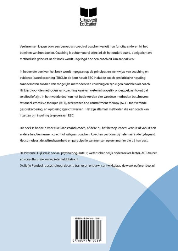 Evidence-based coachen Evidence-based coachen achterkant