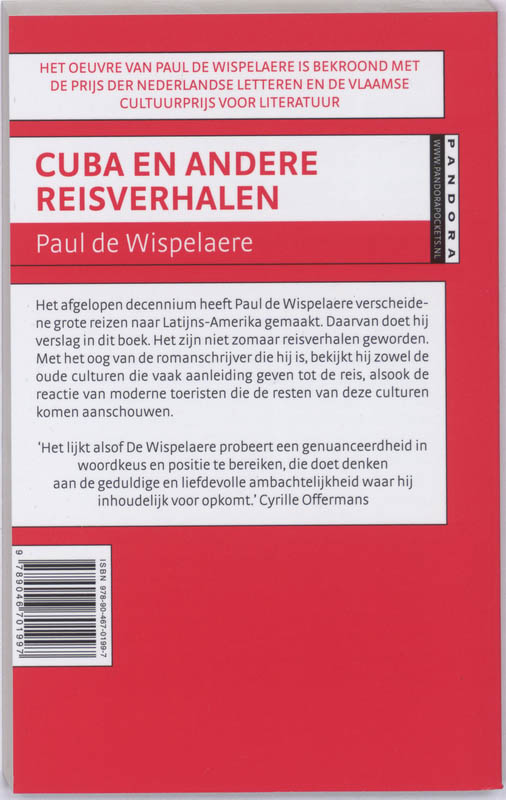 Cuba En Andere Reisverhalen achterkant