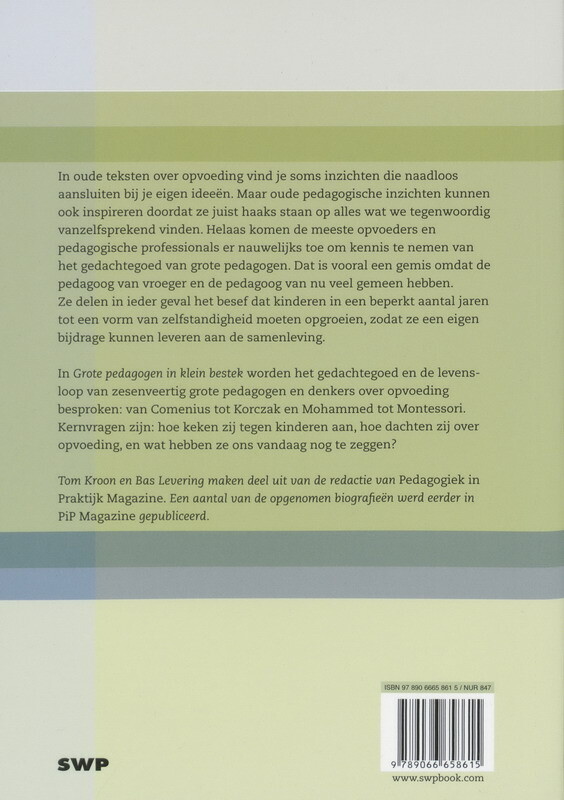 Grote pedagogen in klein bestek achterkant