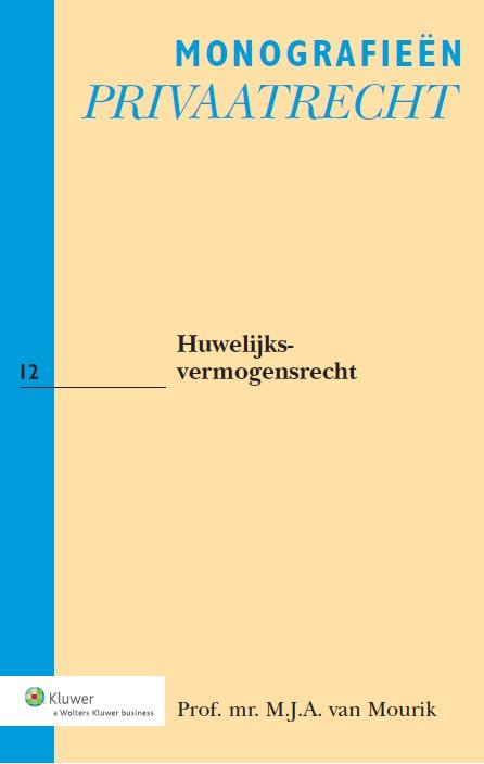 Huwelijksvermogensrecht / Monografieen Privaatrecht / 12