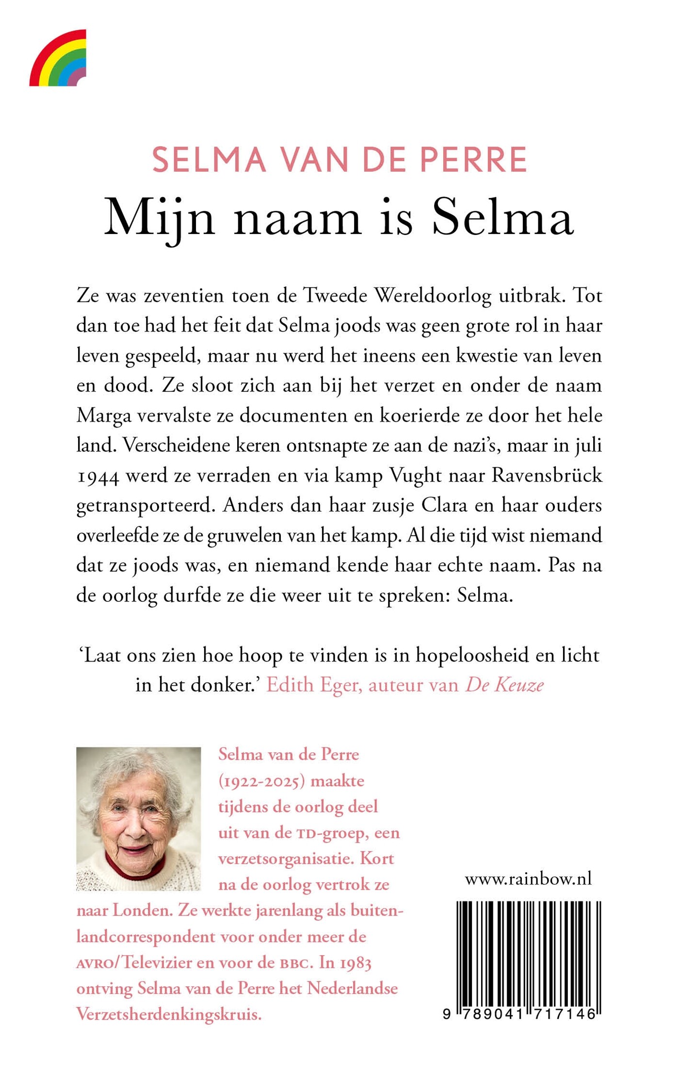 Mijn naam is Selma achterkant