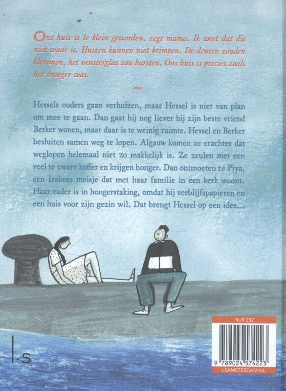 De jongen die niet gaat verhuizen achterkant