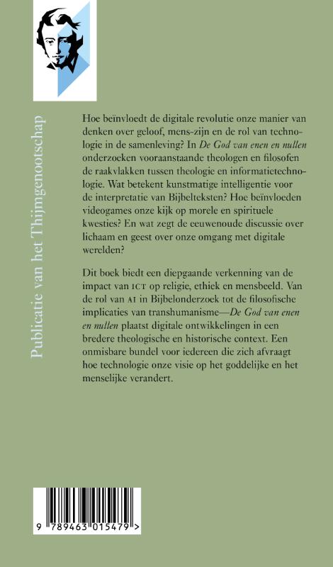 De God van enen en nullen / Annalen van het Thijmgenootschap / 113-3 achterkant