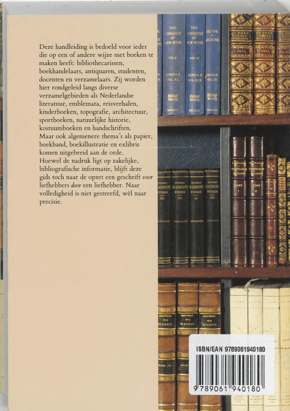 Spectatoriale geschriften / HES literatuur achterkant