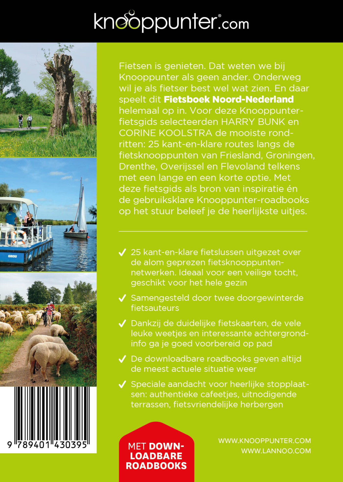 Fietsboek Noord-Nederland / Knooppunter.com [fietsgidsen] achterkant