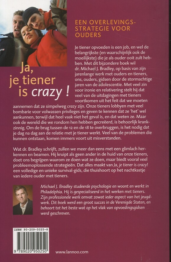 Ja, je tiener is crazy! achterkant