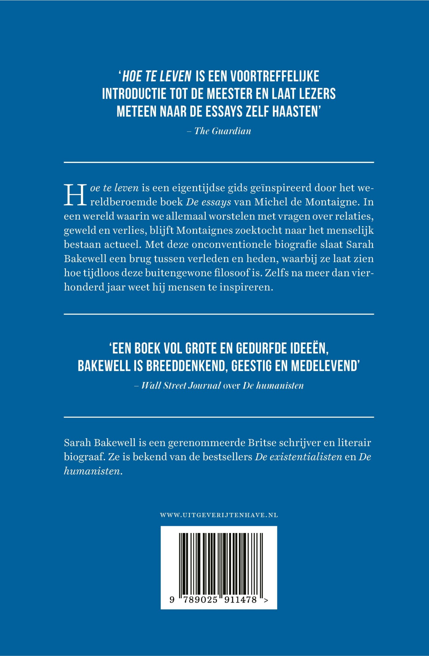Hoe te leven, of Het leven van Montaigne in één vraag en twintig pogingen tot een antwoord achterkant