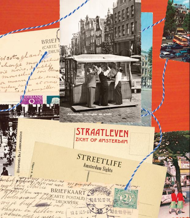 Straatleven-Streetlife / Zicht op Amsterdam